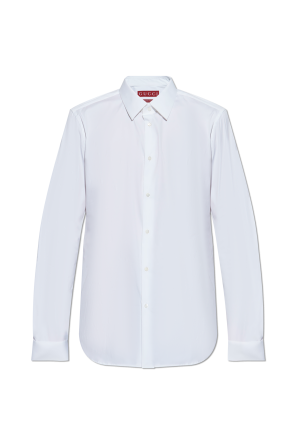 Tシャツ・カットソー GUCCI SS25 White poplin shirt (816061Z7ADR 9000) 808425_ZAJP1_9000_001_100_0000